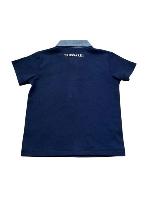 Polo colletto a contrasto TRUSSARDI JEANS | TIP26103PO/HZCBLUE_EST.